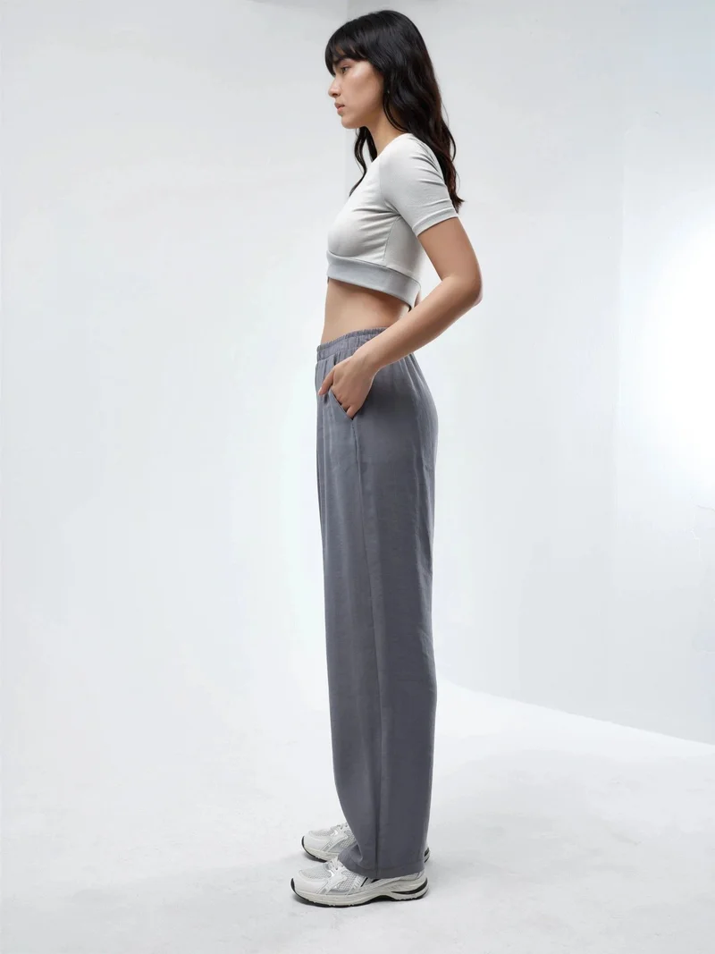 بوسيم BUSEM Wide Leg Pleated Pants